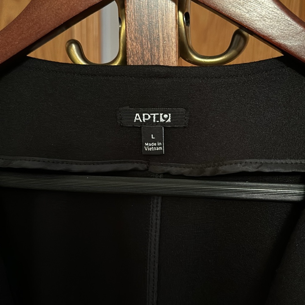 Apt. 9 Side Zip Jacket Black L Motorcycle style - Picture 3 of 4